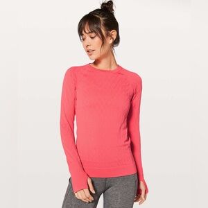 Lululemon Rest Less Pullover in Coral